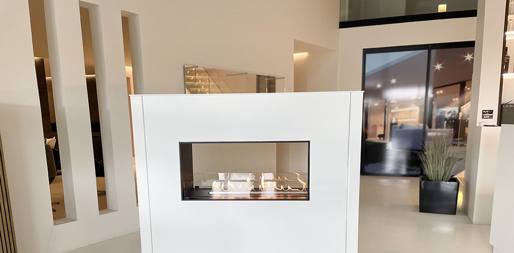 MOBILE FIREPLACE WALL - SEE-THROUGH