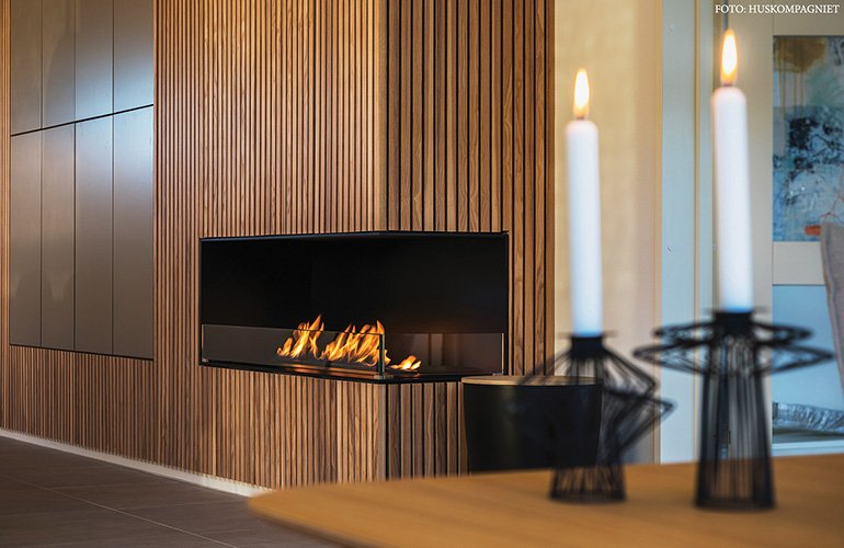 CORNER BIO FIREPLACE - RIGHT