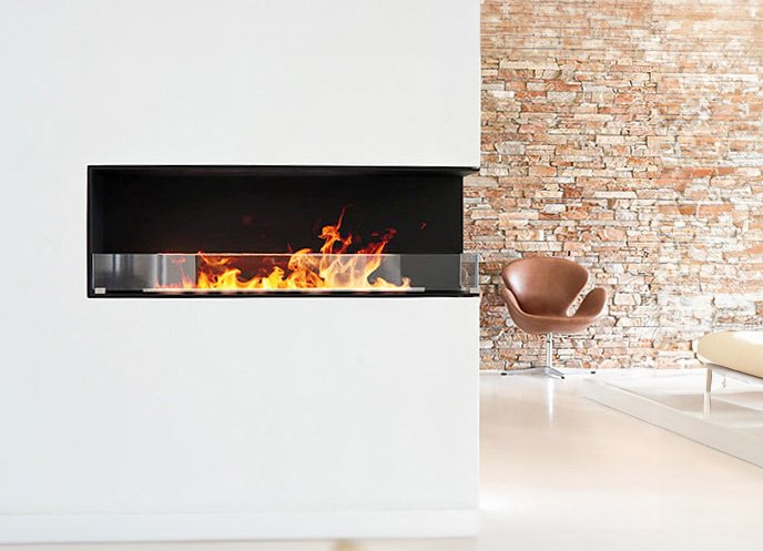CORNER FIREPLACE - RIGHTMontreal Hybrid Mist